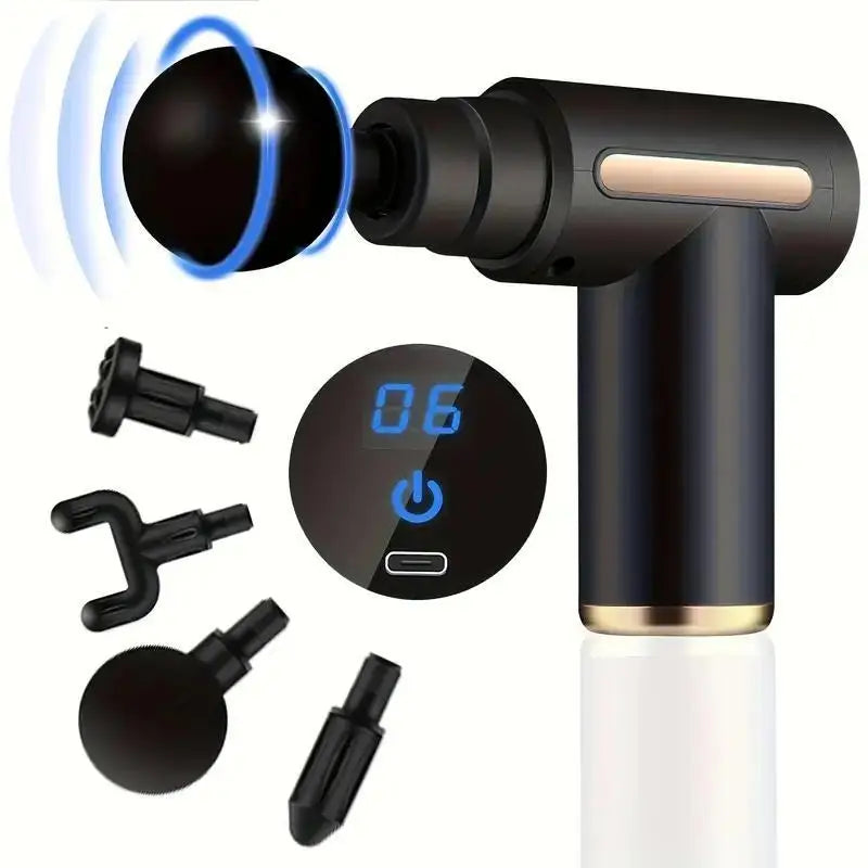 Portable Fascia Gun Vibration Massage Gun For Body Neck Back Deep Muscle Relaxation Fitness Slimming