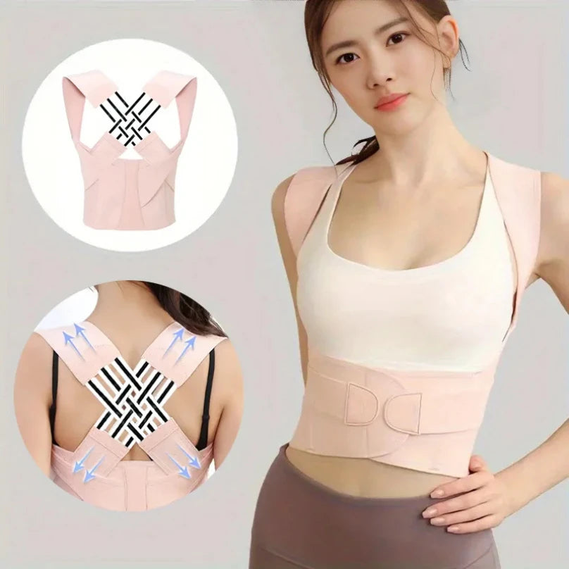 Posture Corrector Brace – Adjustable Back & Shoulder Support for Men & Women