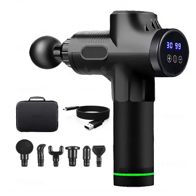 Portable Fascia Gun Vibration Massage Gun For Body Neck Back Deep Muscle Relaxation Fitness Slimming